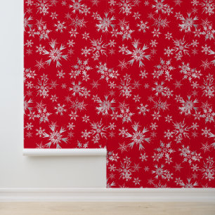 Papier Peint Festif Noël motif carrelé