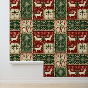 Papier Peint Festive Pays Noël plaid