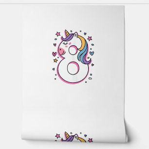 Papier Peint Fêtez La Bonne Fête D'Anniversaire De 8 Ans Pour G