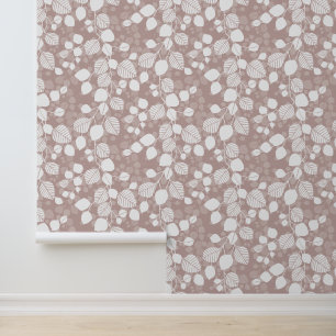 Papier Peint Feuillage Enchevêtré Canopée XL feuilles blanches 