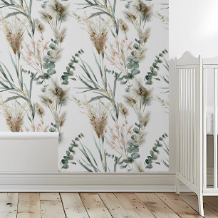 Papier Peint Feuillage Feuille Pampas Grass Boho Eucalyptus