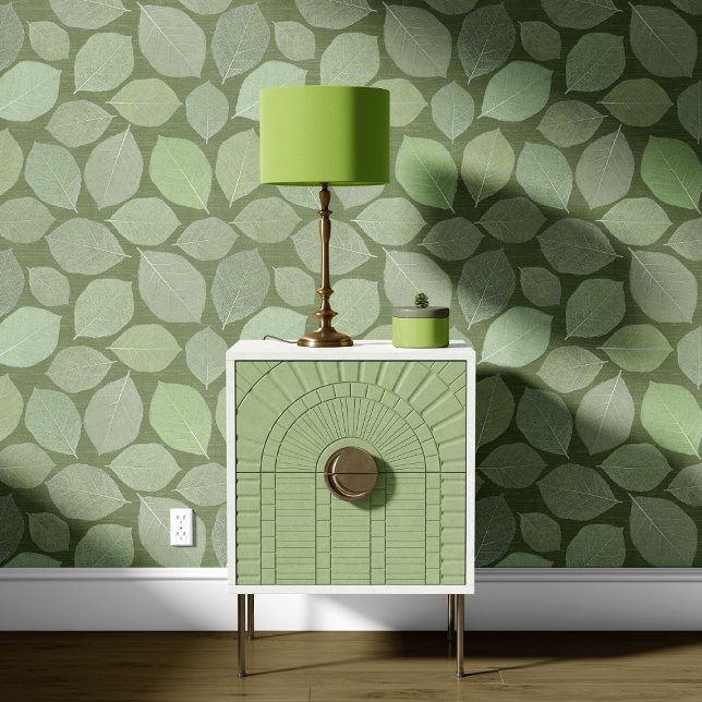Papier Peint Feuille de Magnolia Vert Sauge Olive Foncé (Créateur téléchargé)