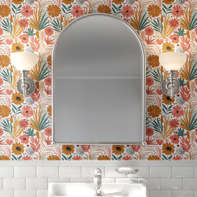 Papier Peint Feuille de palmier florale boho (Créateur téléchargé)