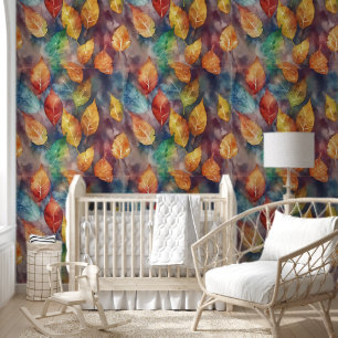 Papier Peint Feuilles aquarelle
