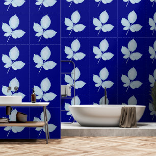 Papier Peint Feuilles de brique d'impression Cyano