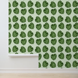 Papier Peint Feuilles de palmiers, Feuilles verts, Motif tropic