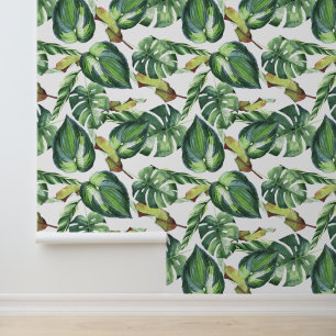 Papier Peint Feuilles de palmiers tropicaux