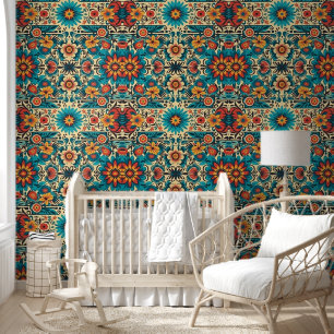 Papier Peint Fiesta Blooms, personnalisable