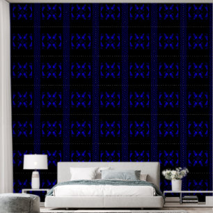 Papier Peint Fire Lotus Midnight Blue 2