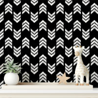Flèches Chevron Texturées Modernes Blanches Et Noi