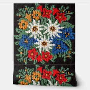 Papier Peint Fleur alpine suisse Edelweiss