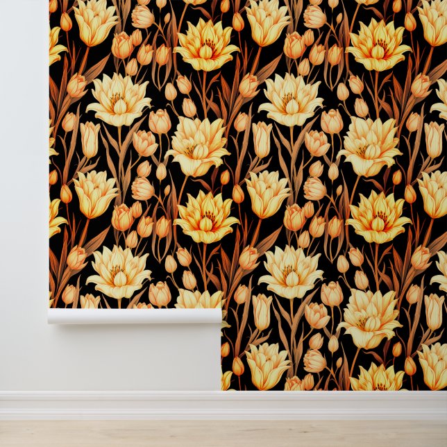 Papier Peint Fleur de tulipe ensoleillée (Application)