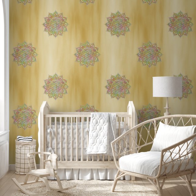Papier Peint Fleur De Vie - Inde Mandala 3 (Enfants)