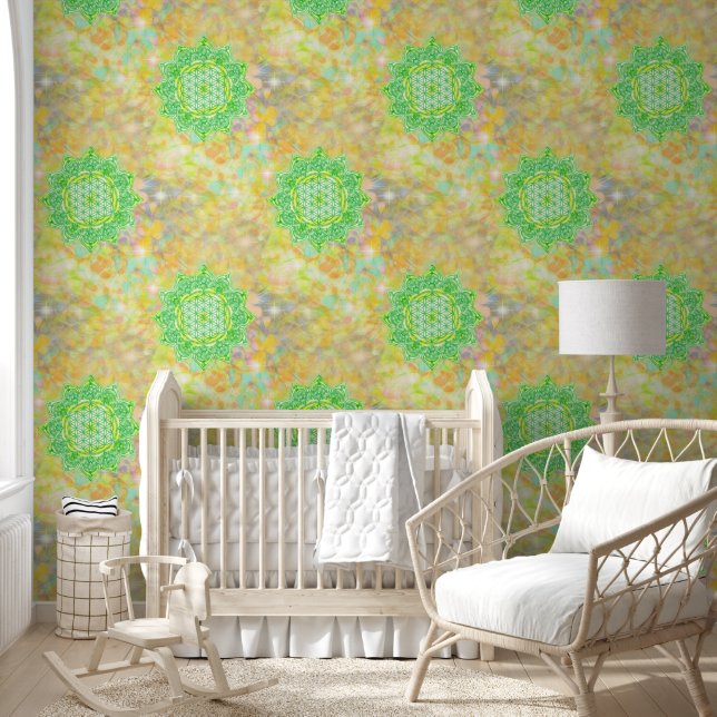 Papier Peint Fleur De Vie - Inde Mandala 6 (Enfants)
