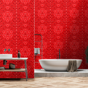 Papier Peint Fleur sauvage de Californie en rouge et rose