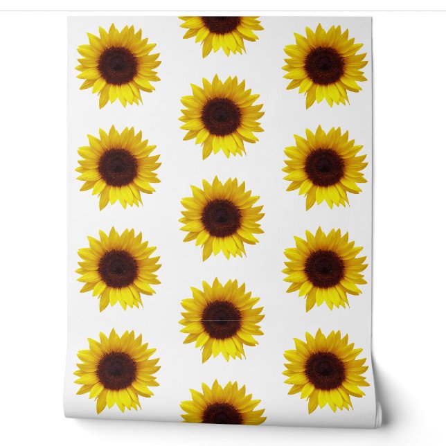 Papier Peint Fleur Tournesol (Déroulement)