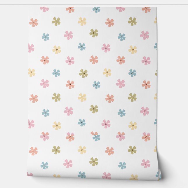 Papier peint Fleurs (Déroulement)