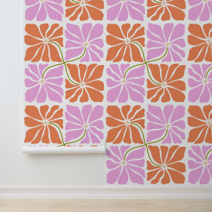 Papier Peint Fleurs Boho Retro