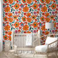 Fleurs d'art populaire Whimsical