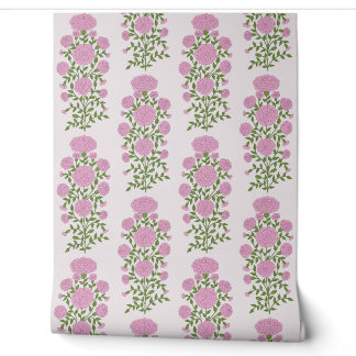 Papier Peint Fleurs de souci rose mungal