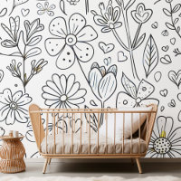 Fleurs et Coeurs de Nourriture adorables Conceptio
