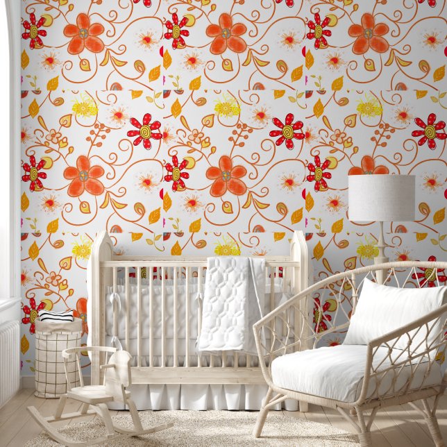 Papier peint Fleurs florales (Enfants)