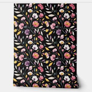 Papier Peint Fleurs sauvages d'aquarelle bohème moderne