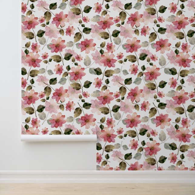 Papier Peint Fleurs Tranquilles de Campagne (Application)