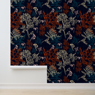 Papier Peint Floral Beau Motif