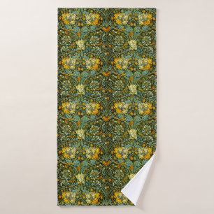 Papier peint floral Chèvrefeuille Or de William Mo