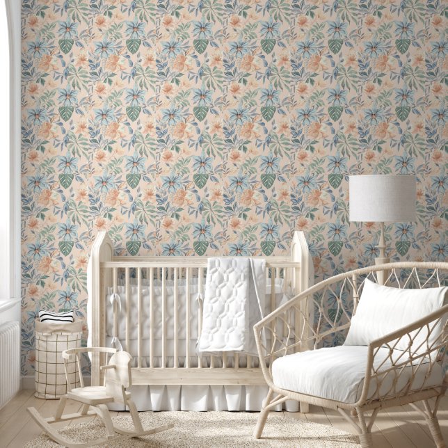 Papier peint floral de luxe | Fleurs élégantes (Enfants)