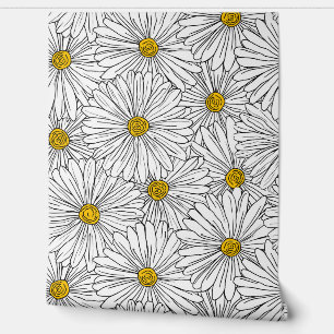 Papier peint floral élégant - Motifs floraux dynam