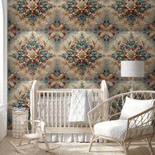 Papier Peint Floral géométrique