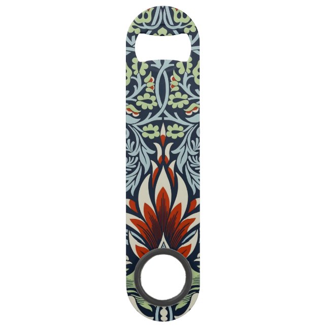 Papier peint floral Morris Navy Blue Snakeshead (Devant)