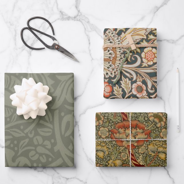 Papier peint floral Narcisse William Morris (Recto)