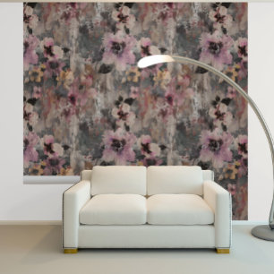 Papier Peint Floral rose