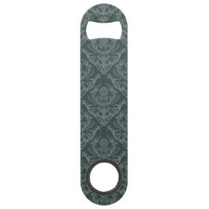 Papier peint floral vert de luxe de damassé