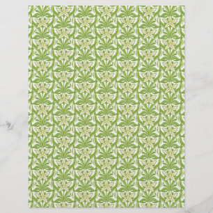 Papier peint floral vintage Art Nouveau