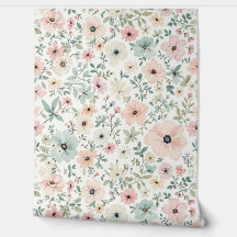 Papier Peint Floral Vintage Douce