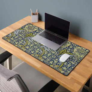Papier Peint Floral William Morris Kennet Bleu Or