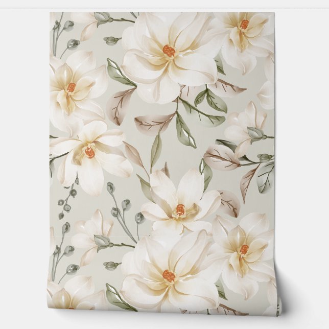 Papier Peint Flore printanière (Déroulement)