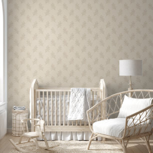 Papier Peint Flore vert Sage