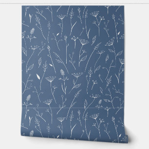 Papier Peint Flores de prairie bleue