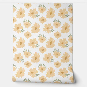 Papier Peint Flores modernes Golden Yellow Nursery Salle pour e