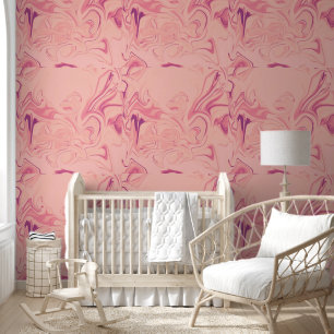 Papier Peint Fluid Energy in Pink & Purple
