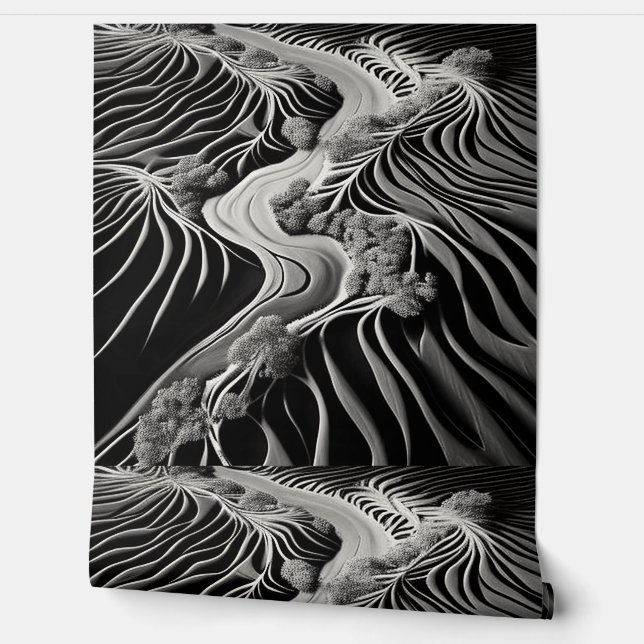 Papier Peint Flux fractal (Déroulement)