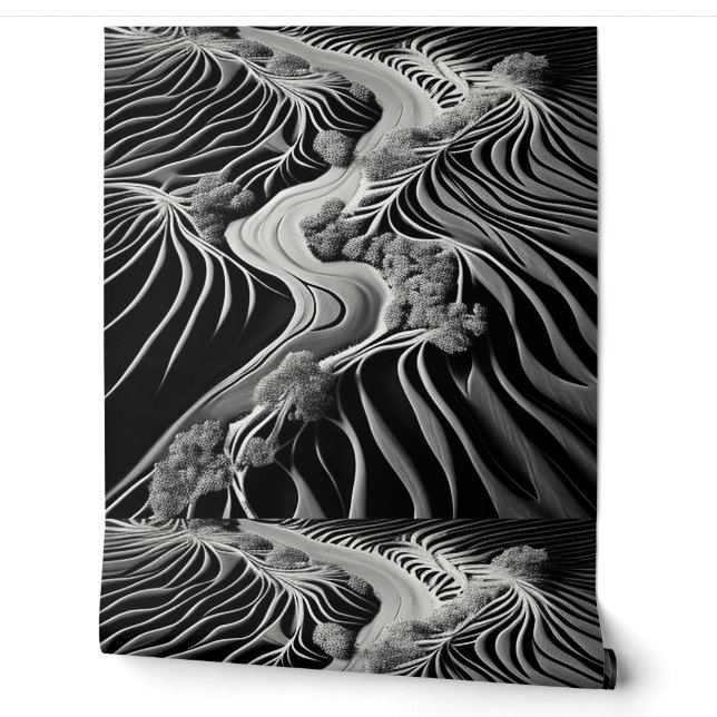 Papier Peint Flux fractal (Déroulement)