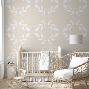 Papier Peint Foliage Motif beige