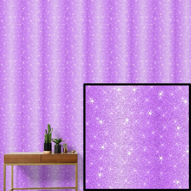 Papier Peint Foncé moyen clair violet rayures avec étoiles étin (Créateur téléchargé)