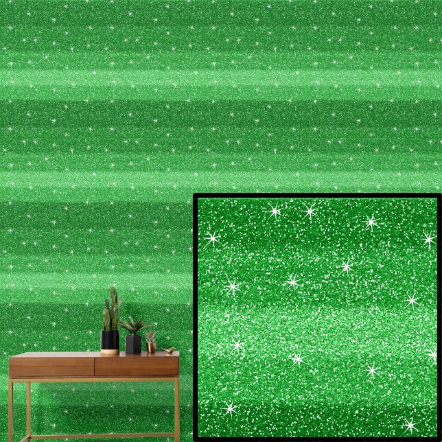 Papier Peint Foncé vert foncé mi-clair rayures avec étoiles éti (Créateur téléchargé)